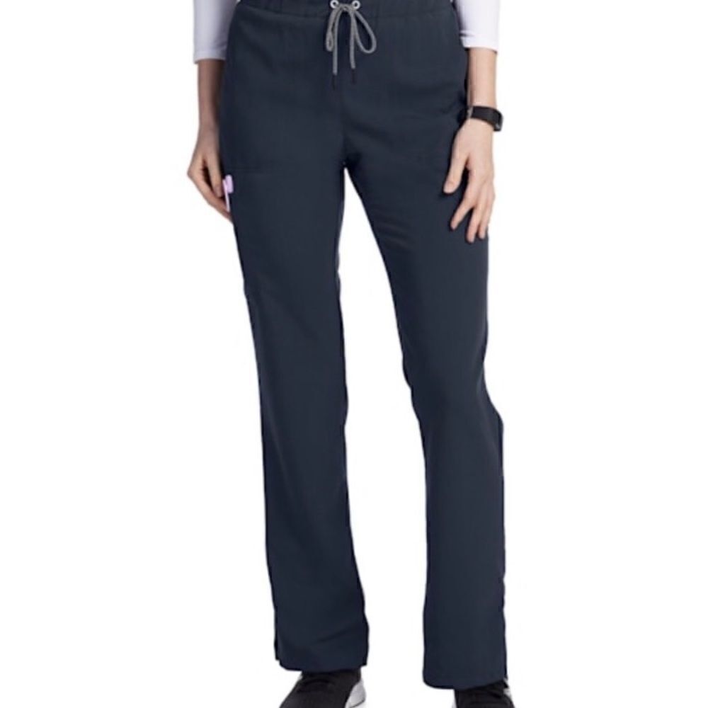 Beyond Scrubs Navy Drawstrings Cargo Women’s Pants Medical Uniform Size S